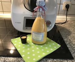Eierlikör mit Kondensmilch und Grappa