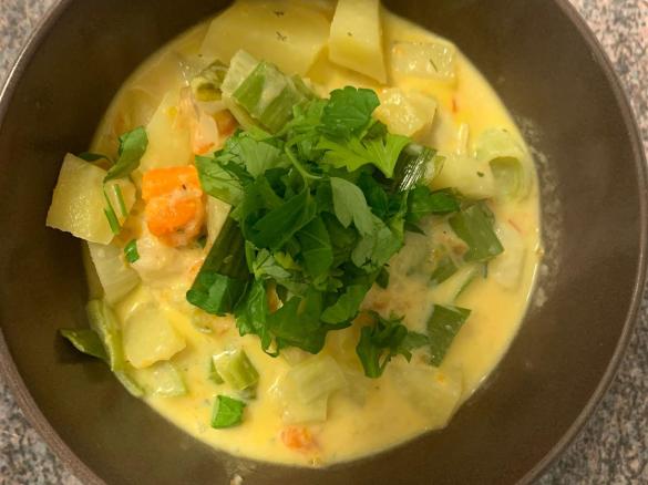 Käse - Porree - Kartoffel- Eintopf