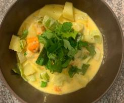 Käse - Porree - Kartoffel- Eintopf