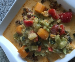 Gemüsesuppe mit Kokosmilch