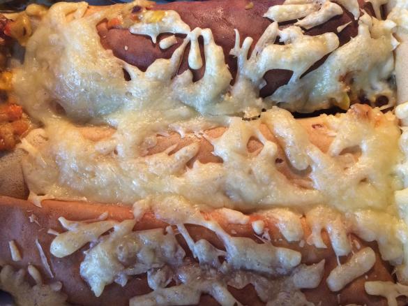 Gefüllte Gemüsepfannkuchen