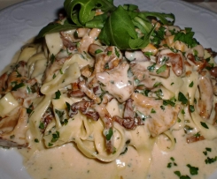 Champignons mit Sahnesoße