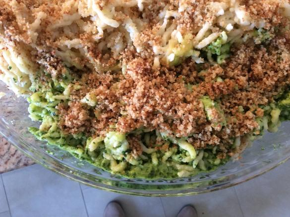 Käsespätzle mit Bärlauchpesto