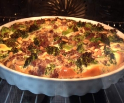Brokkoli-Hackfleisch Quiche