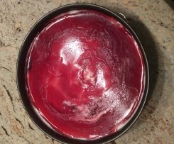 Nutellakuchen mit Quark und Kirschen