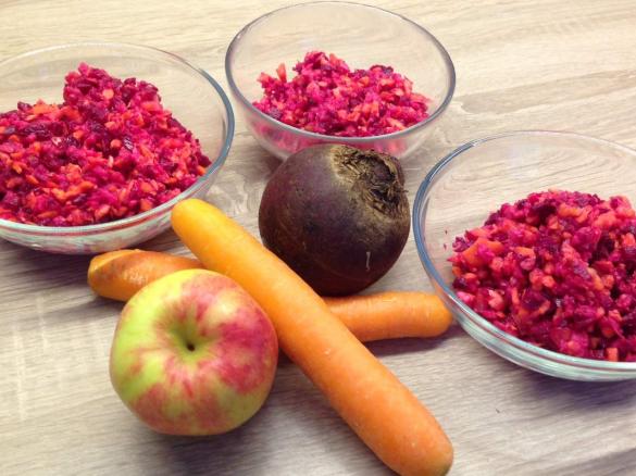 Rote Bete-Möhren-Apfel-Rohkost - Rezept des Tages vom 9. 11. 2015
