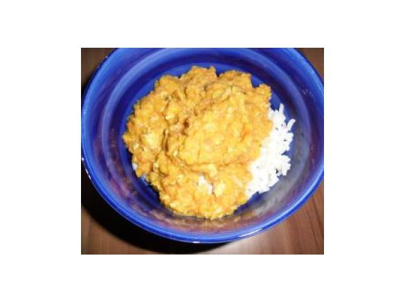 leckeres Linsen-Kokos-Curry - vegan