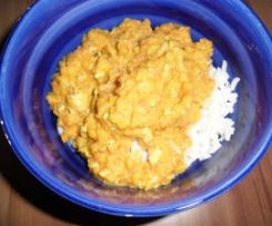 leckeres Linsen-Kokos-Curry - vegan