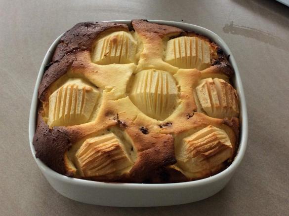 Quark-Grieß-Auflauf mit Vanillesoße