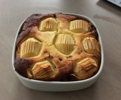 Quark-Grieß-Auflauf mit Vanillesoße