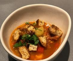 Spanischer Kichererbseneintopf mit Chorizio