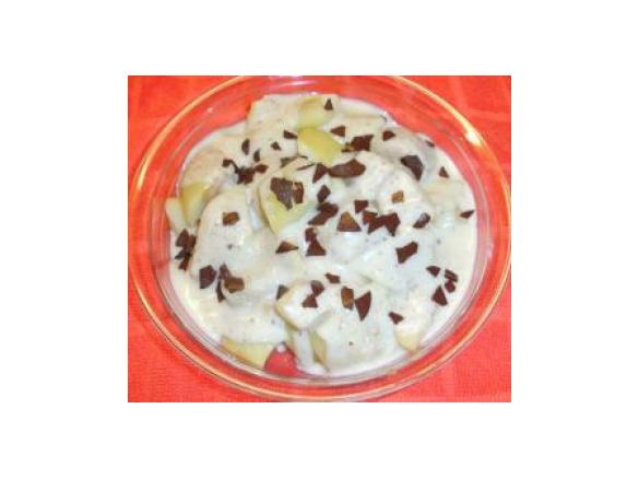 Ingwer-Birnen in Vanille-Nusssoße