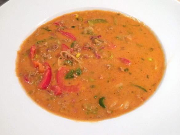 Cheeseburger-Suppe (Low Carb)