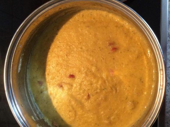 Variation von Kartoffelsuppe