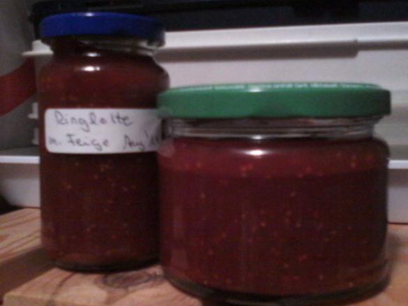 Ringlotten-Feigenmarmelade mit Rum