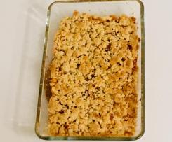 Variation Apfel-Crumble