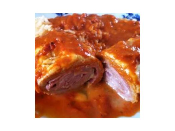 Gerollte Ofenschnitzel Toskana