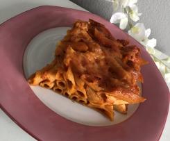 Veganer Nudel Tomaten Auflauf