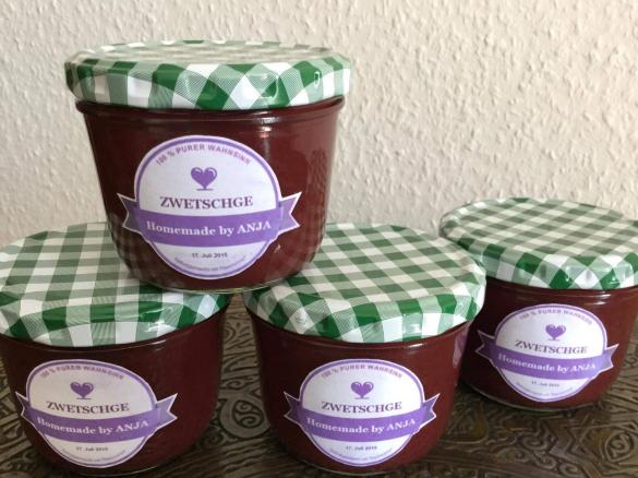 Zwetschgenmarmelade mit Vanille