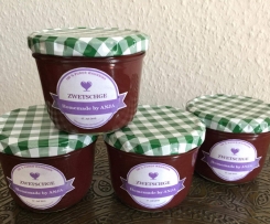 Zwetschgenmarmelade mit Vanille