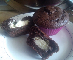 Schokomuffins mit Cremefüllung