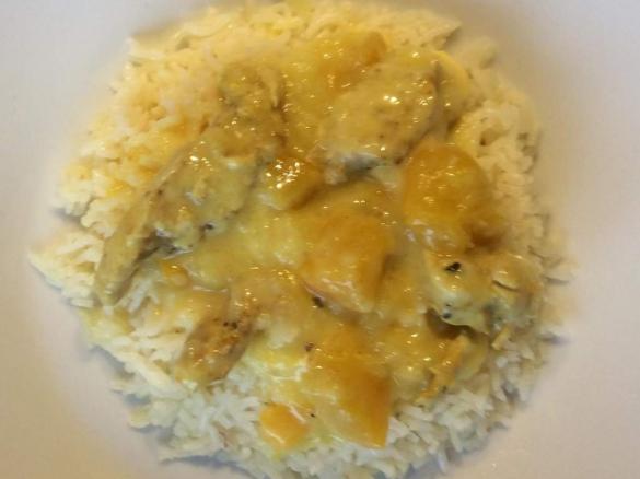 Curryhähnchen mit Reis