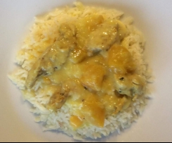 Curryhähnchen mit Reis