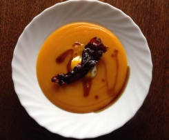 Kürbissuppe mit Speck