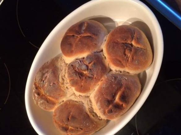 Brötchenblume aus der Auflaufform