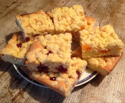 Streuselkuchen mit Obst - saftig und lecker