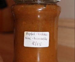 Mirabellen-Nektarine-Apfel-Marmelade