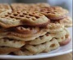 Waffeln mit Mandeln