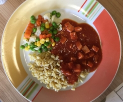 Papas bestes Fleischwurstgulasch (all-in-one)