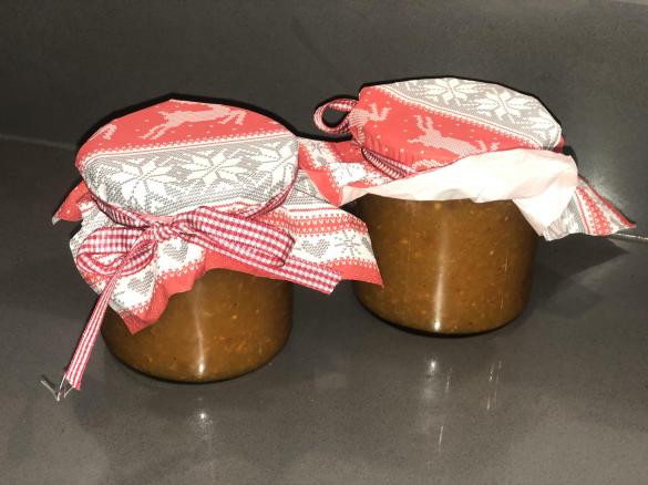 Kürbis Orangen Apfel Marmelade (Weihnachtsmarmelade)