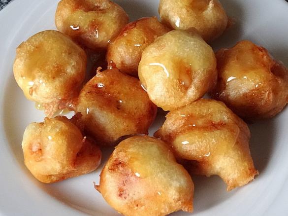 Chinesische Gebackene Banane mit Honig