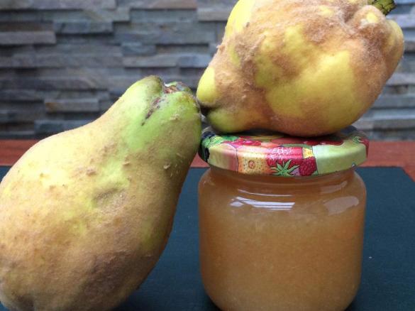 Quitten-Konfiture unvergessliches Geschmack. 