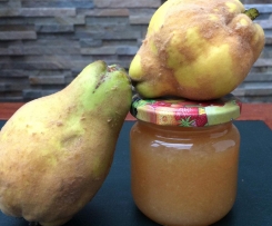 Quitten-Konfiture unvergessliches Geschmack. 