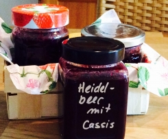 Heidelbeer Konfitüre mit Cassis