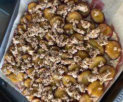 Zwetschgen-Streusel-Kuchen ohne Zucker