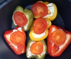 Gefüllte Paprikaschoten mit Schafskäse