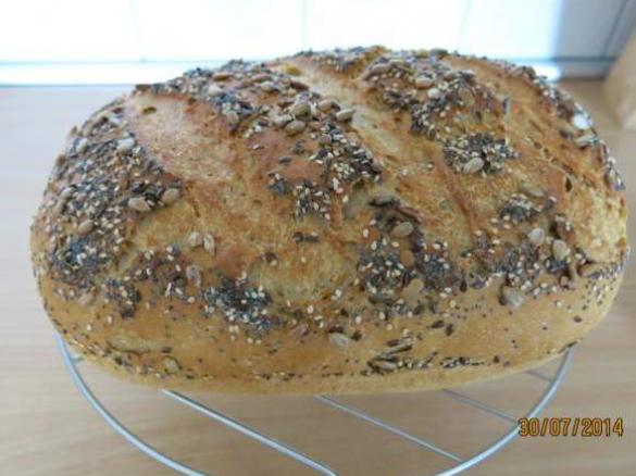 Bauernbrot m. selbstangesetzten Sauerteig ,einfach zu machen 