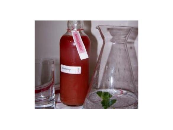 Rhabarbersirup aus Saft