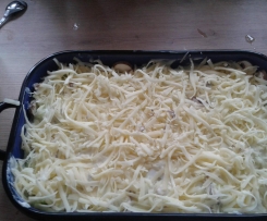 Hähnchenbrust-Auflauf mit Champignons und Lauch