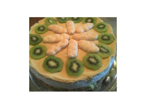Kiwi-Sahne-Torte