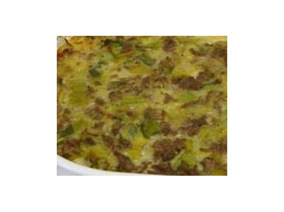 Kartoffel-Lauch Auflauf mit Hackfleisch
