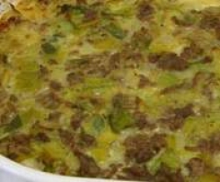 Kartoffel-Lauch Auflauf mit Hackfleisch