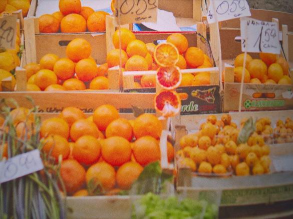 Risotto mit Orangen und Basilikum