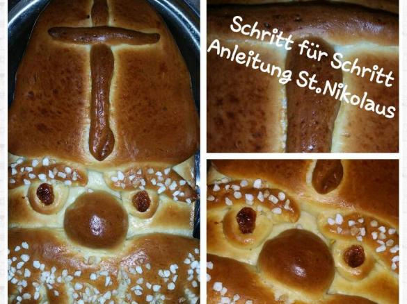 St.Nikolaus mit Bischofs Mütze super fluffig ... Schritt für Schritt Anleitung