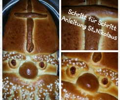 St.Nikolaus mit Bischofs Mütze super fluffig ... Schritt für Schritt Anleitung