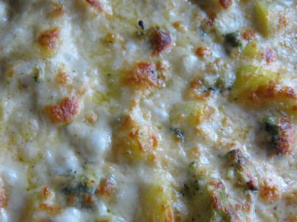 Blumenkohl-Broccoli-Kartoffel-Gratin